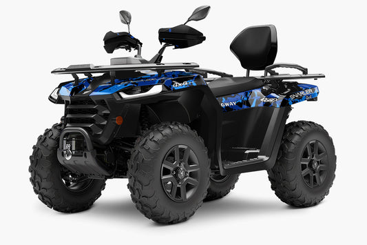 SEGWAY SNARLER AT5 FULL GRAPHICS KIT "ARMY V1 BLUE" DESIGN