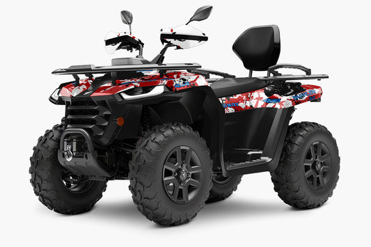 SEGWAY SNARLER AT5 FULL GRAPHICS KIT "ARMY V1 RED" DESIGN