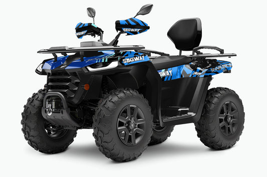 SEGWAY SNARLER AT5 FULL GRAPHICS KIT "PULSED BLUE" DESIGN