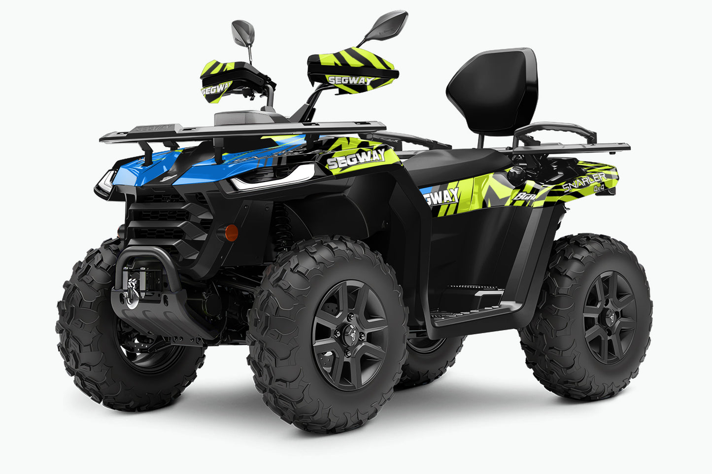 SEGWAY SNARLER AT5 FULL GRAPHICS KIT "PULSED LIME GREEN" DESIGN