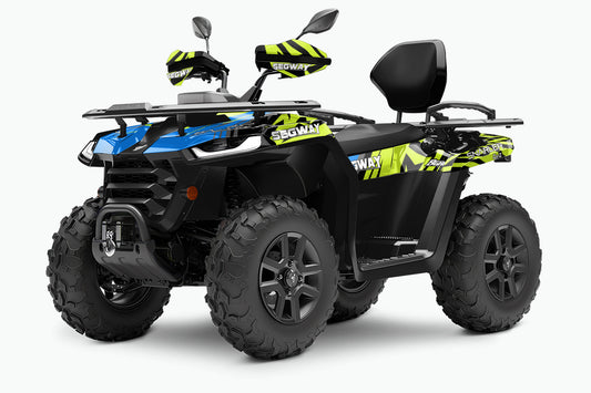 SEGWAY SNARLER AT5 FULL GRAPHICS KIT "PULSED LIME GREEN" DESIGN