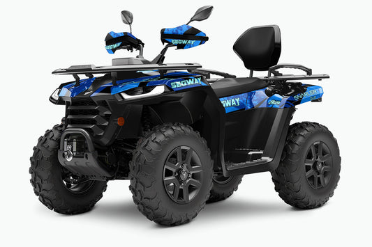 SEGWAY SNARLER AT5 FULL GRAPHICS KIT "SHRED BLUE" DESIGN