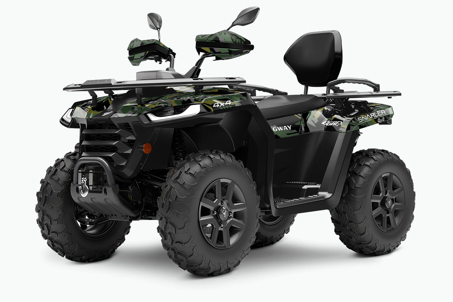 SEGWAY SNARLER AT5 FULL GRAPHICS KIT "TRANCED GREEN" DESIGN