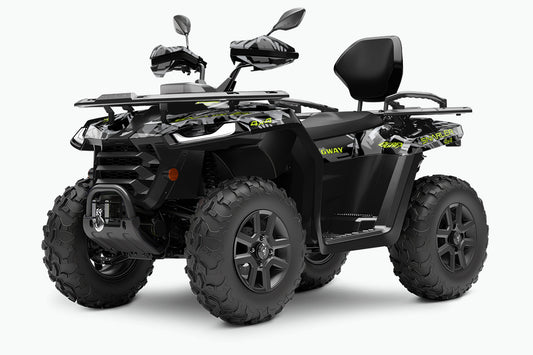 SEGWAY SNARLER AT5 FULL GRAPHICS KIT "TRANCED GREY" DESIGN