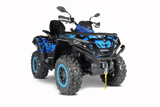QJMOTOR SFA 1000 / 600 FULL GRAPHICS KIT ''CAMED BLUE'' DESIGN