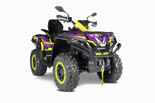 QJMOTOR SFA 1000 / 600 FULL GRAPHICS KIT ''RACED PURPLE'' DESIGN