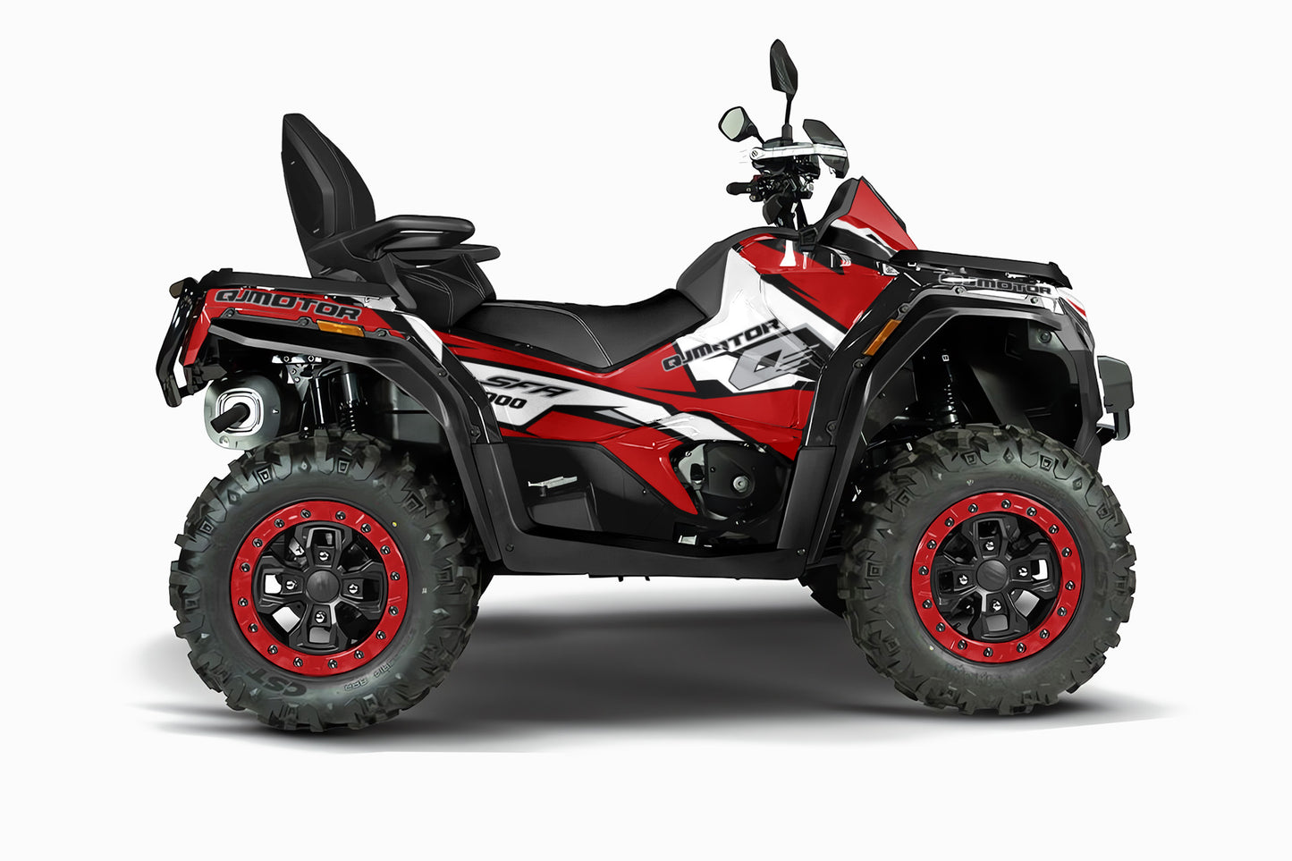 QJMOTOR SFA 1000 / 600 FULL GRAPHICS KIT ''RACED RED'' DESIGN