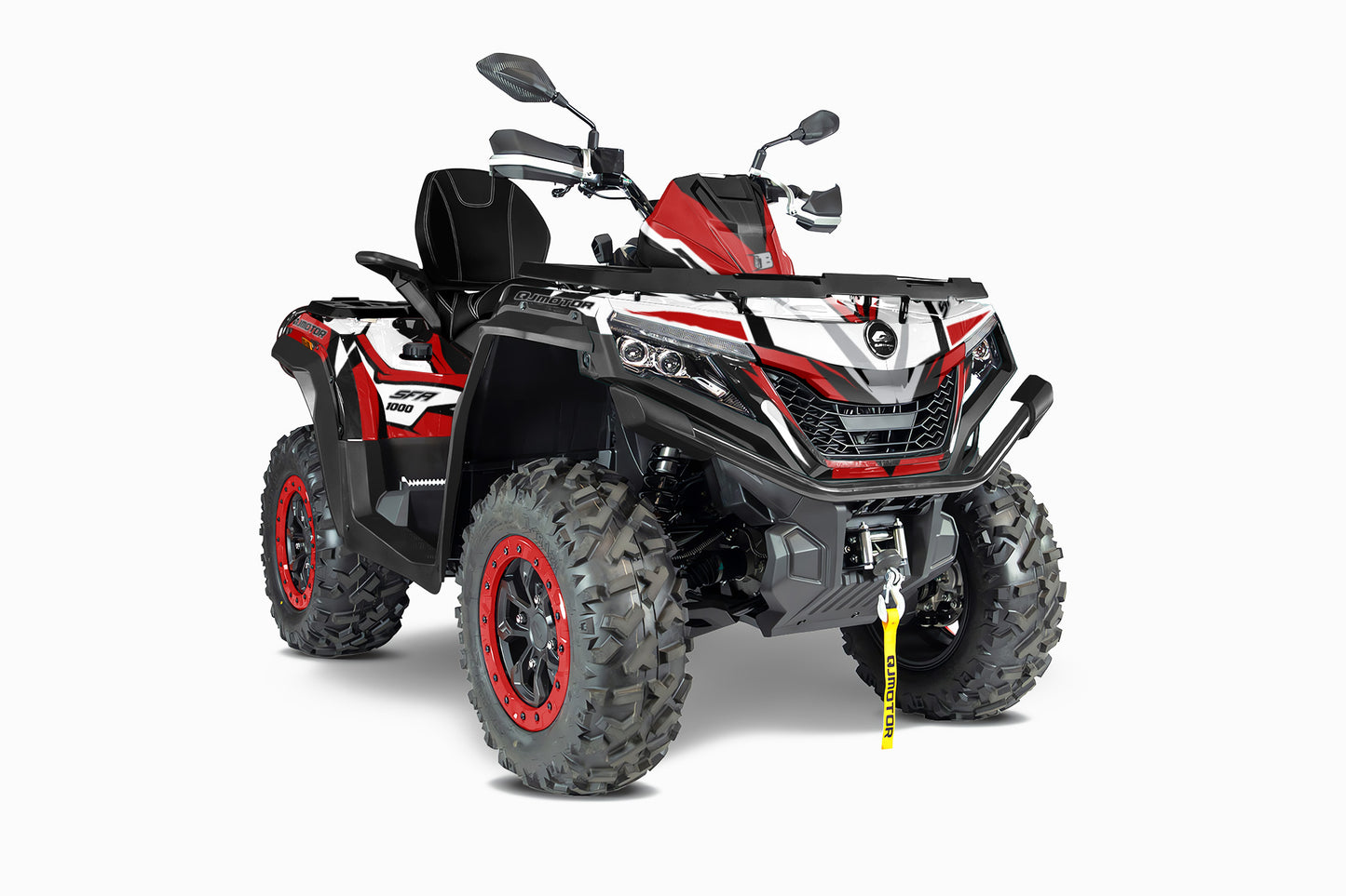 QJMOTOR SFA 1000 / 600 FULL GRAPHICS KIT ''RACED RED'' DESIGN