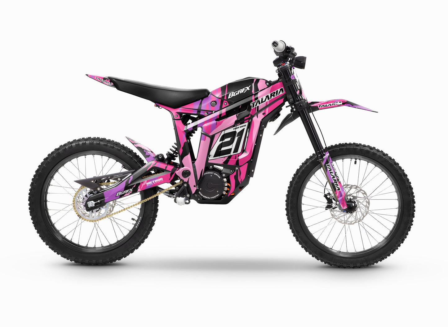 TALARIA STING FULL GRAPHICS KIT ''CAMO V1  PINK'' DESIGN