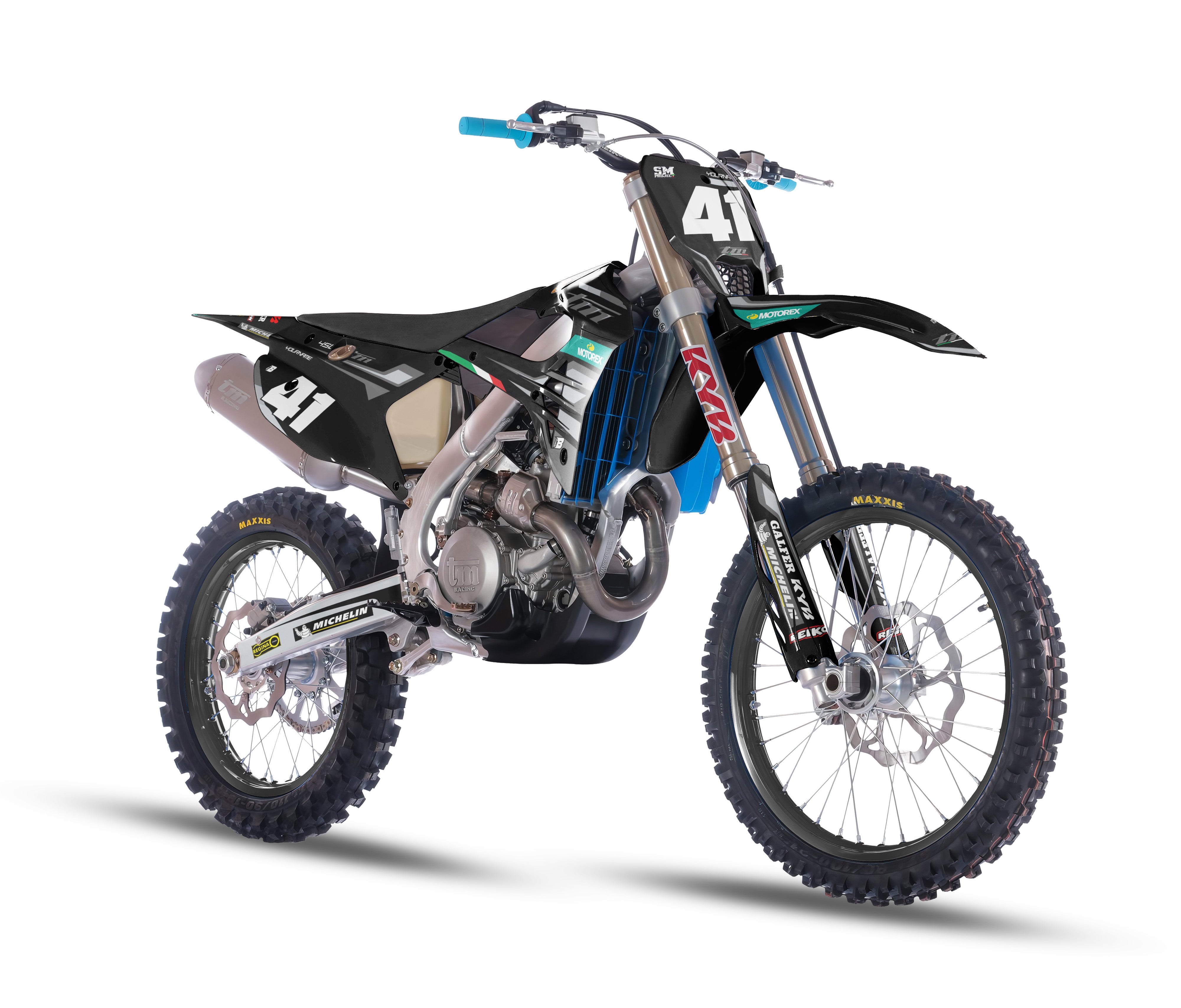 Tm Racing Replacement Plastic TM RACING FULL GRAPHICS KIT ''BASIC BLACK'' DESIGN – bling graphix