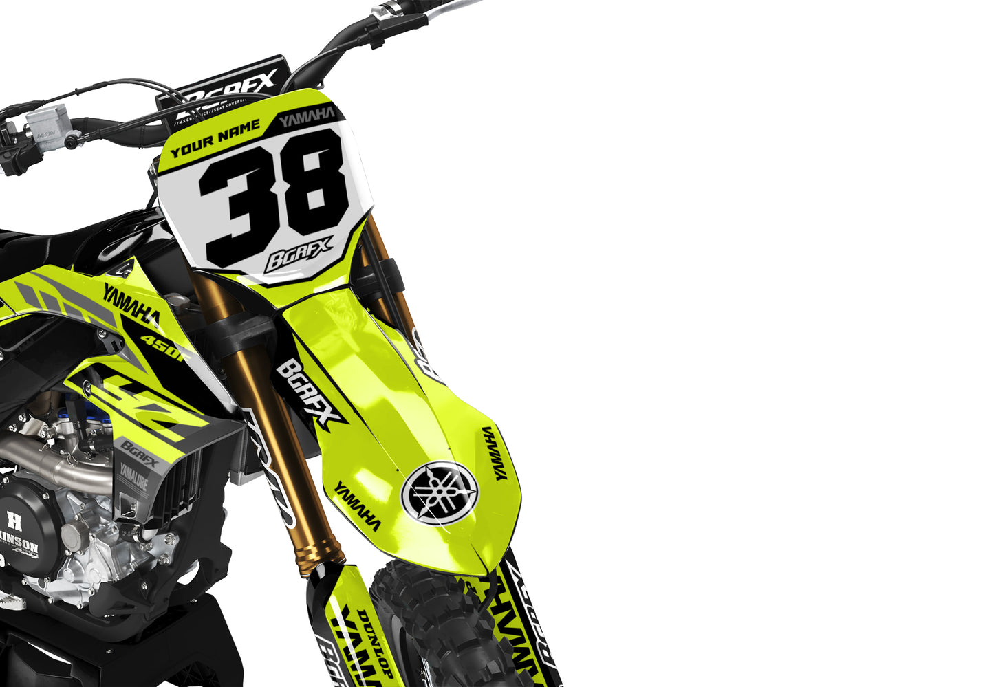 YAMAHA GRAPHICS KIT FLUO ''ACID FLUO'' DESIGN