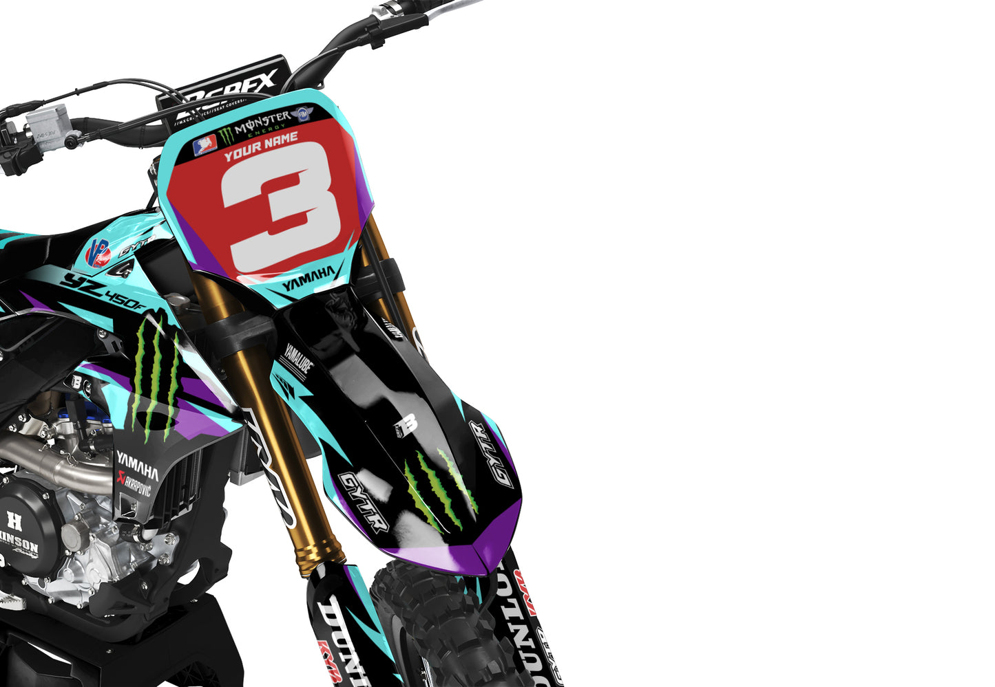 YAMAHA GRAPHICS KIT ''DESTINY TEAL'' DESIGN