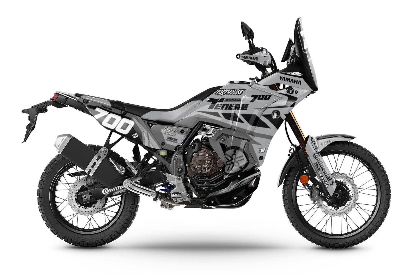 YAMAHA 700 TENERE GRAPHICS KIT ''WARRIOR GREY'' DESIGN