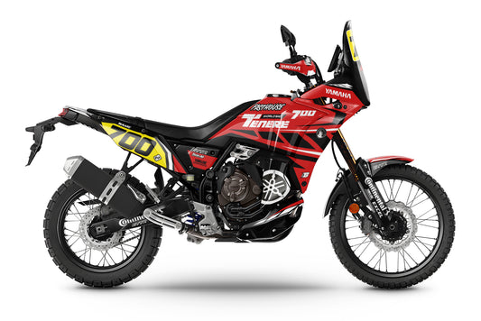 YAMAHA 700 TENERE GRAPHICS KIT ''WARRIOR RED'' DESIGN