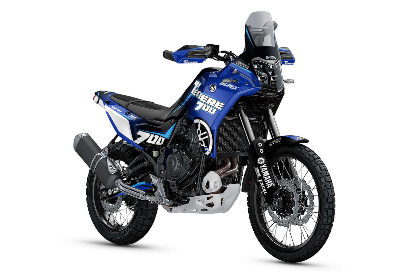 YAMAHA 700 TENERE GRAPHICS KIT ''AMPED BLUE'' DESIGN