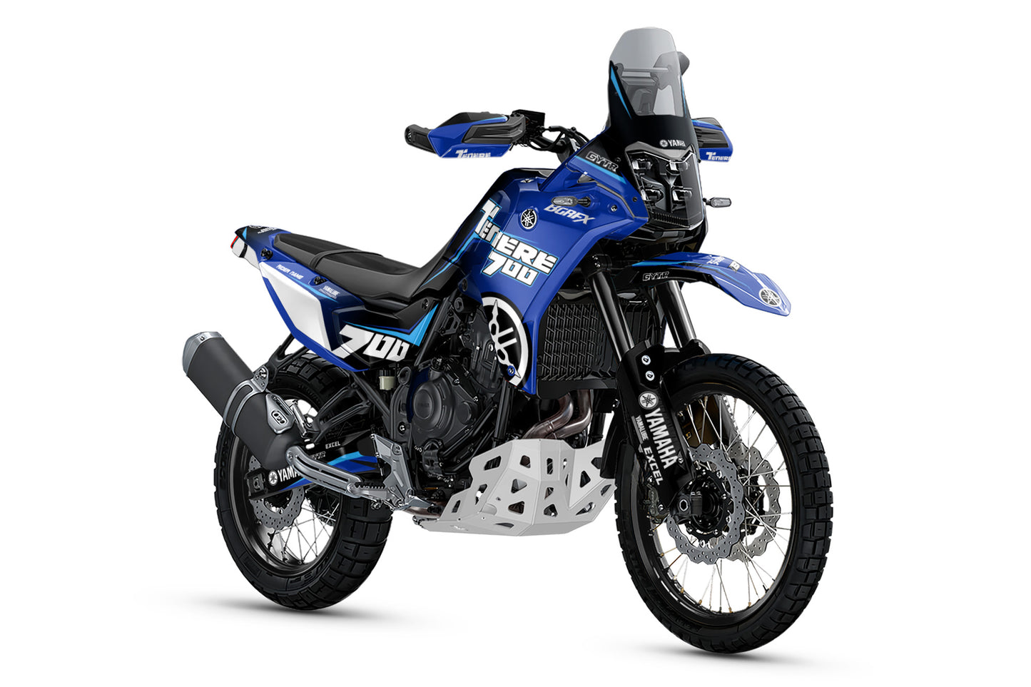 YAMAHA 700 TENERE GRAPHICS KIT ''AMPED BLUE'' DESIGN