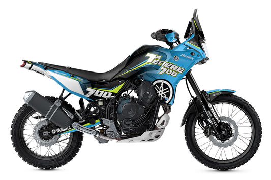YAMAHA 700 TENERE GRAPHICS KIT ''AMPED LIGHT BLUE'' DESIGN