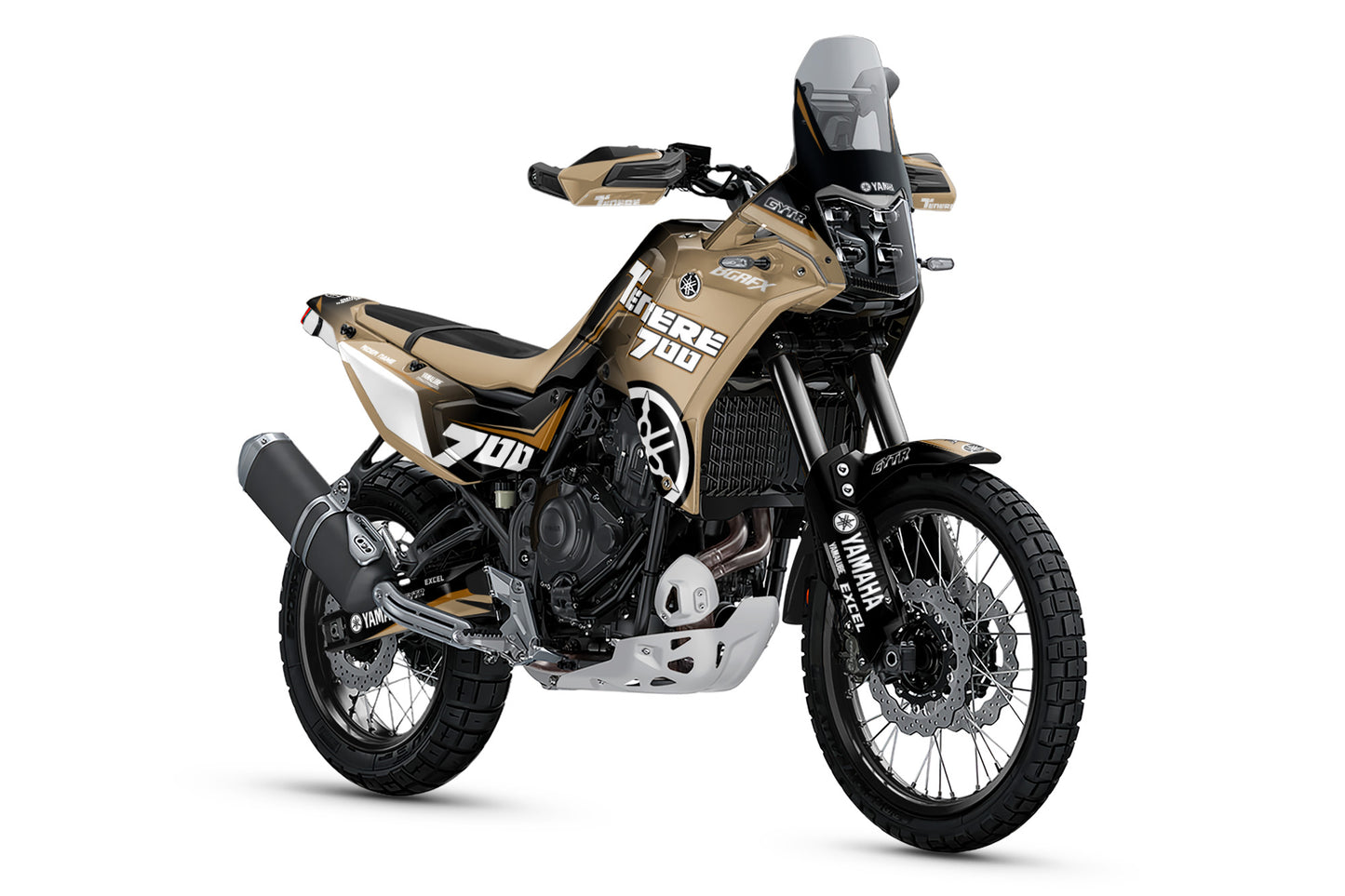 YAMAHA 700 TENERE GRAPHICS KIT ''AMPED TAN'' DESIGN
