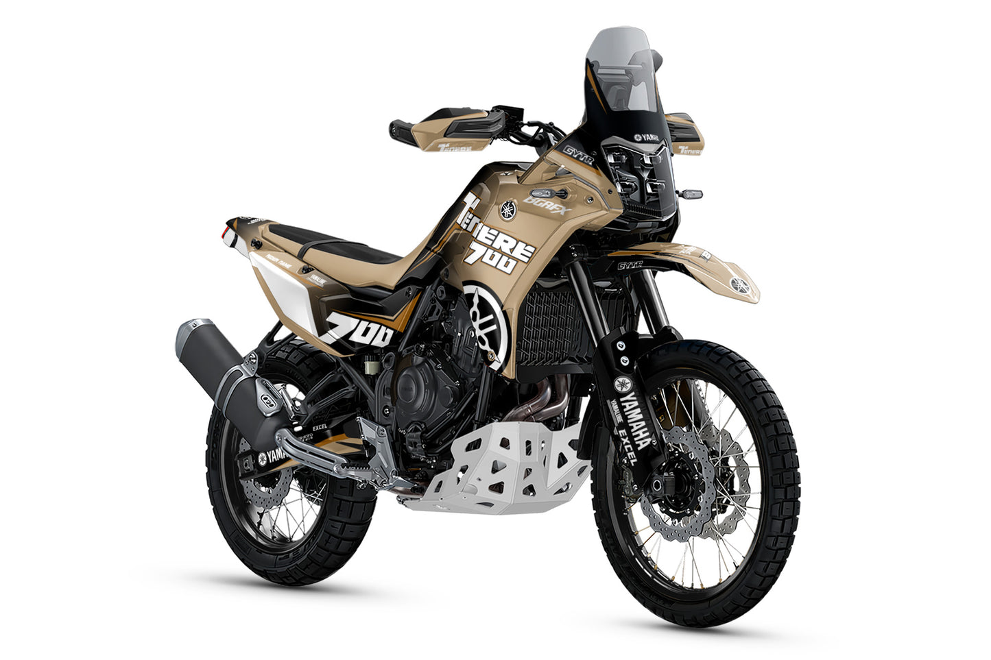 YAMAHA 700 TENERE GRAPHICS KIT ''AMPED TAN'' DESIGN