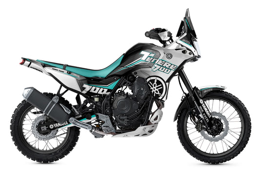 YAMAHA 700 TENERE GRAPHICS KIT ''AMPED WHITE'' DESIGN