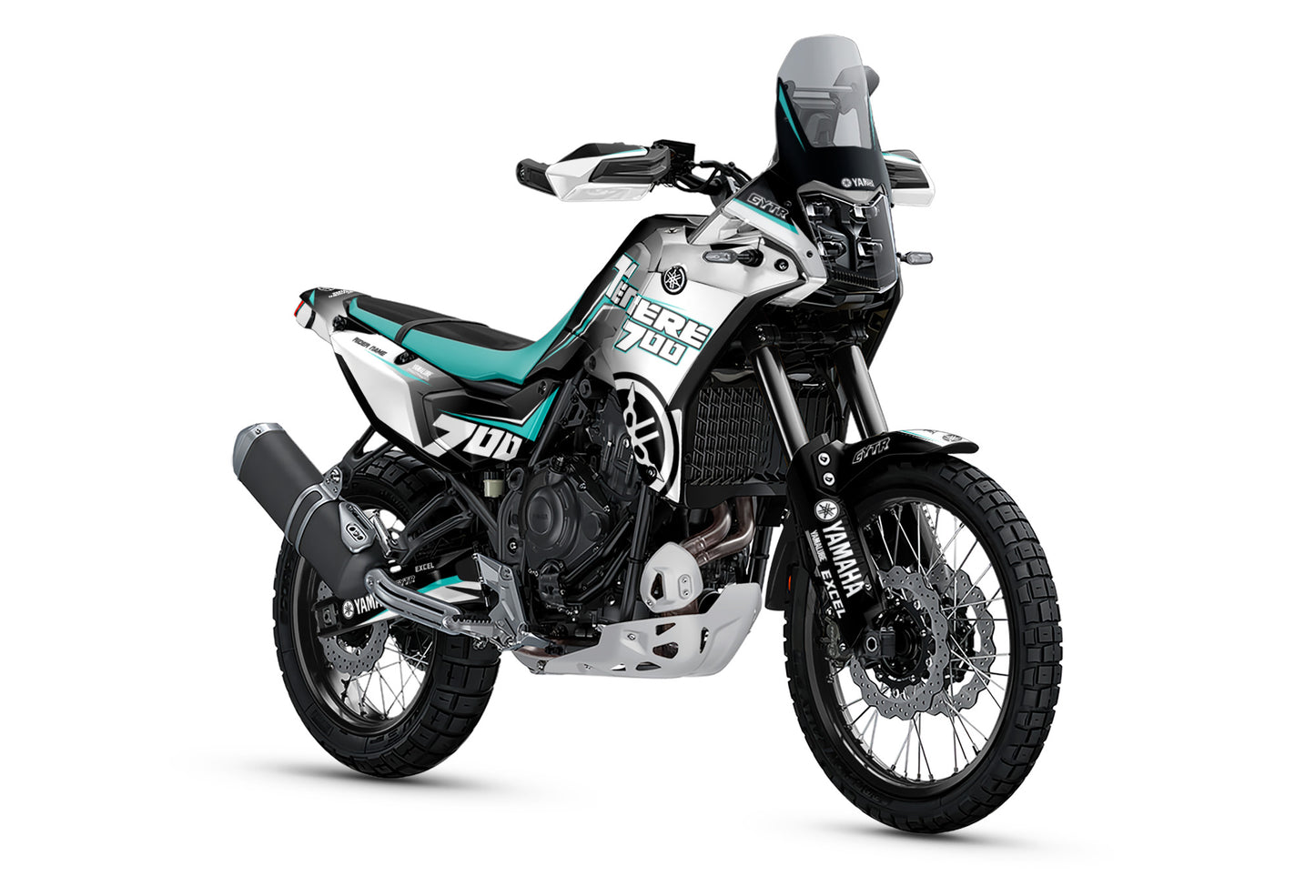 YAMAHA 700 TENERE GRAPHICS KIT ''AMPED WHITE'' DESIGN