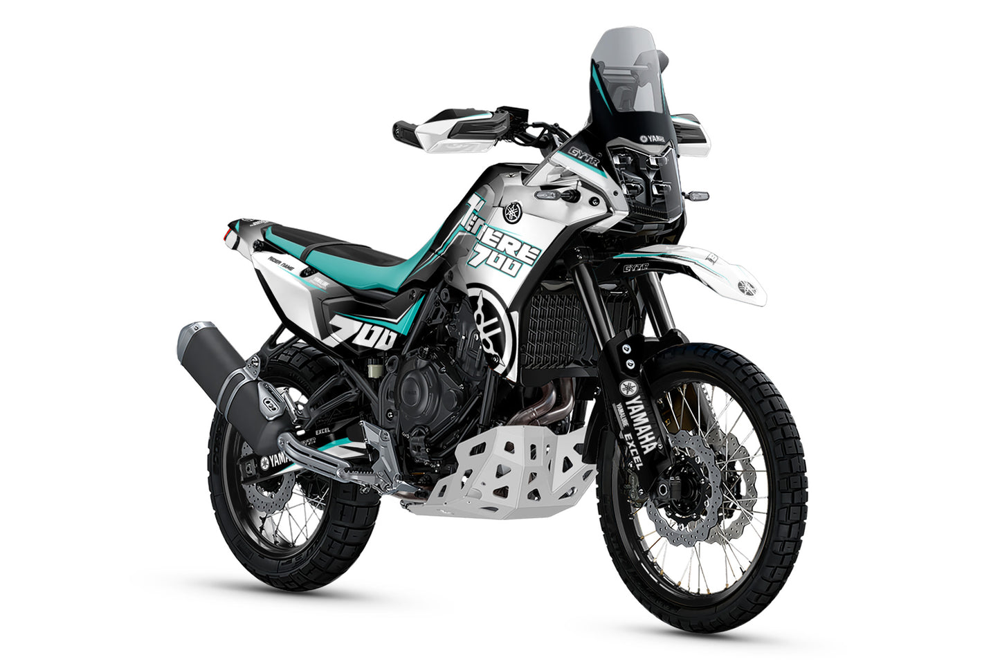 YAMAHA 700 TENERE GRAPHICS KIT ''AMPED WHITE'' DESIGN