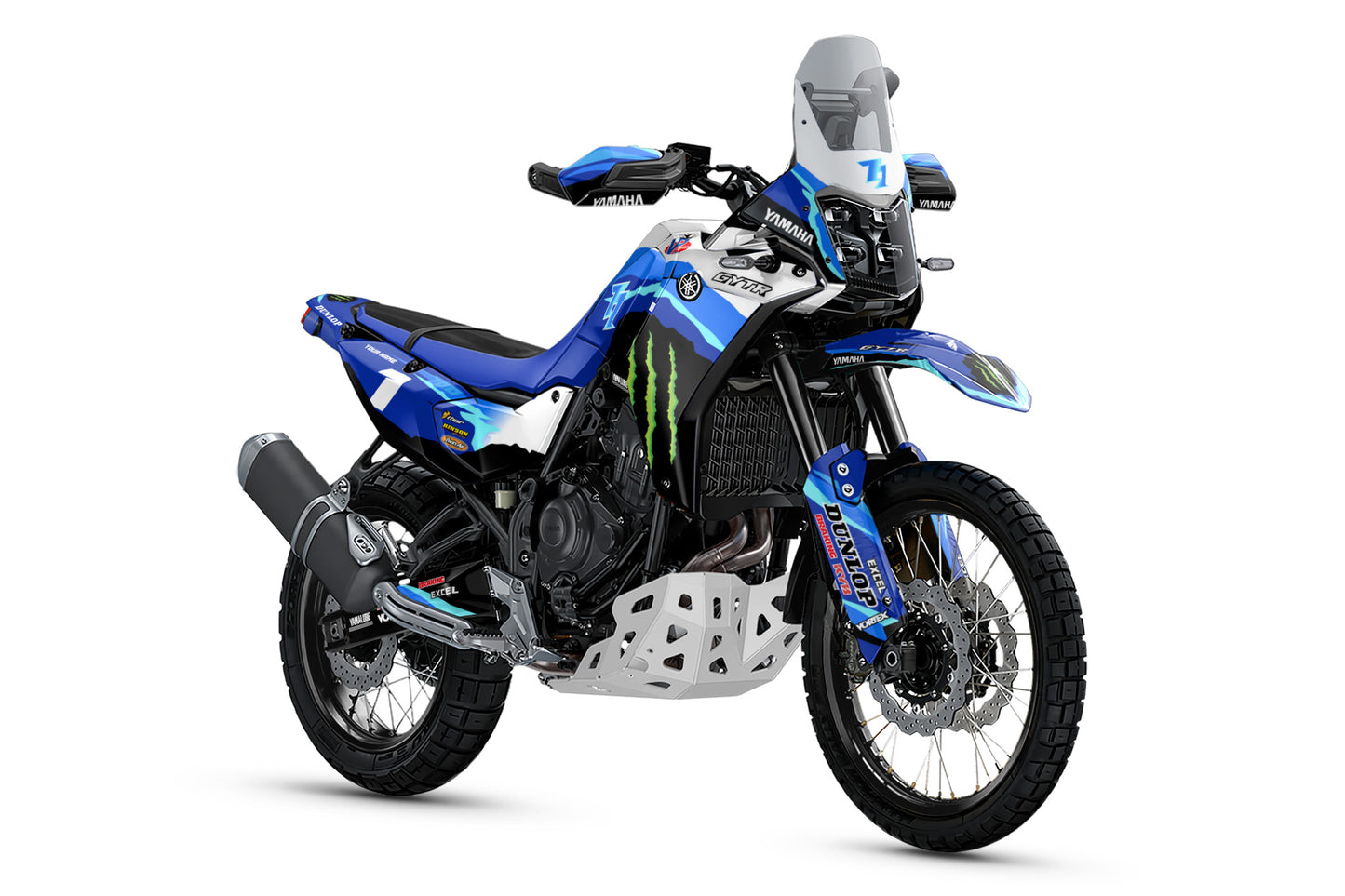YAMAHA 700 TENERE GRAPHICS KIT ''50TH ANNIVERSARY BLUE'' DESIGN