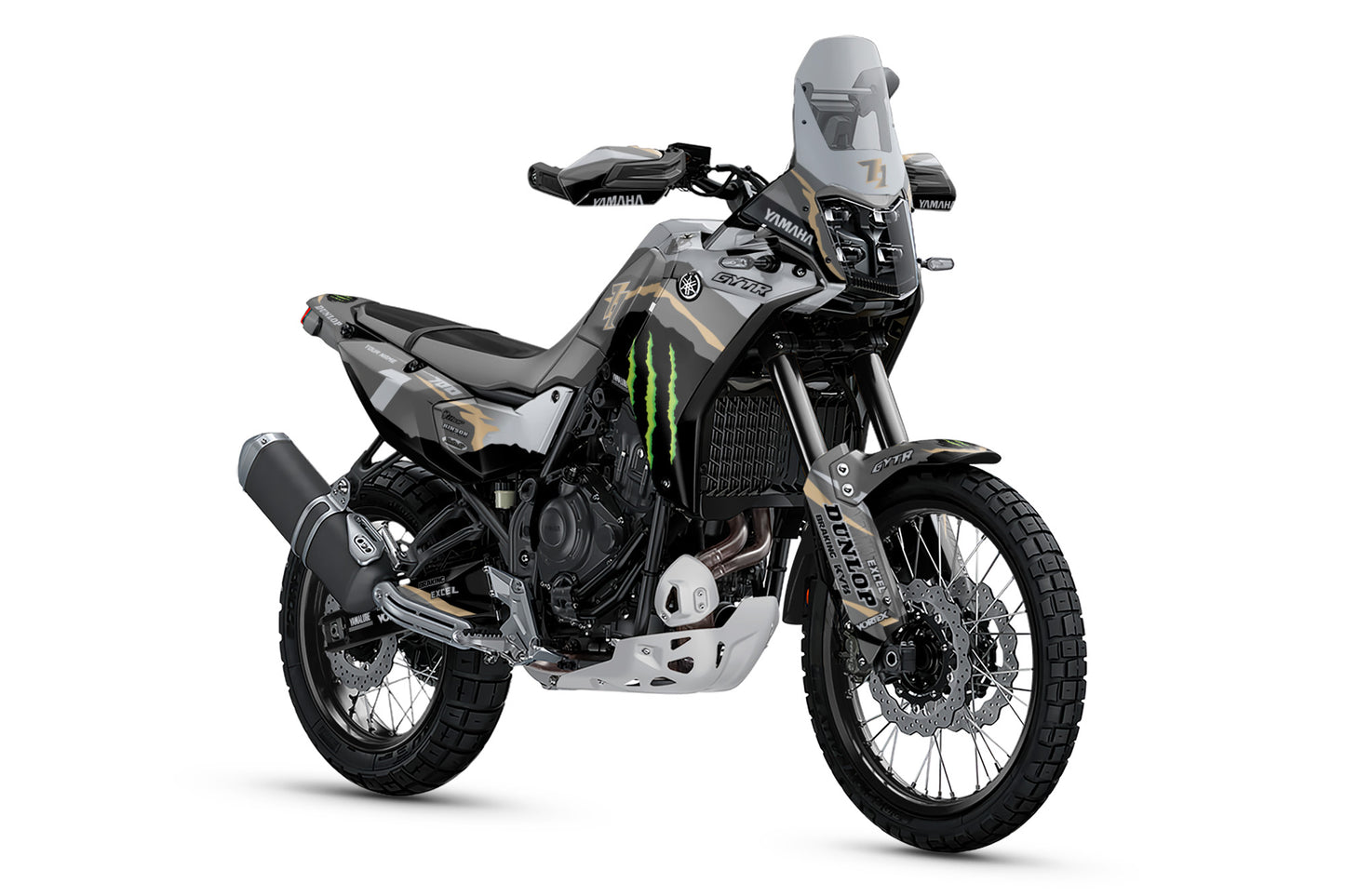 YAMAHA 700 TENERE GRAPHICS KIT ''50TH ANNIVERSARY GREY'' DESIGN