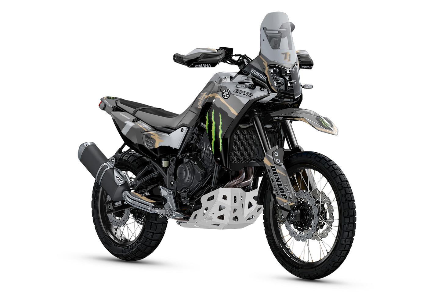 YAMAHA 700 TENERE GRAPHICS KIT ''50TH ANNIVERSARY GREY'' DESIGN