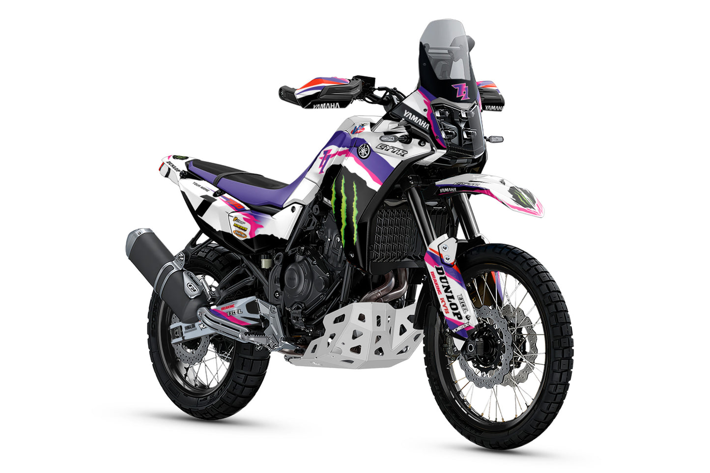 YAMAHA 700 TENERE GRAPHICS KIT ''50TH ANNIVERSARY WHITE'' DESIGN
