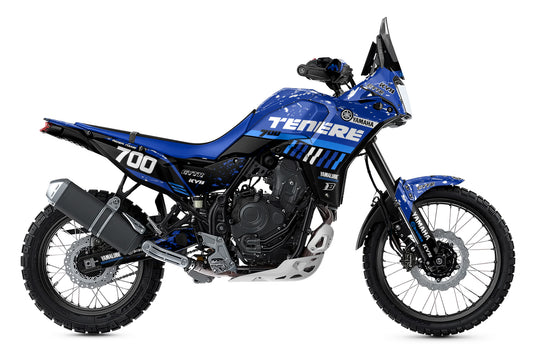 YAMAHA 700 TENERE GRAPHICS KIT ''DIRTED BLUE'' DESIGN
