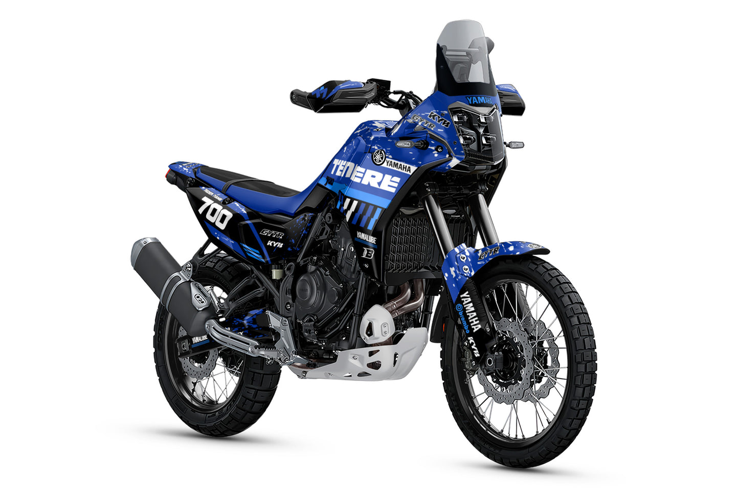 YAMAHA 700 TENERE GRAPHICS KIT ''DIRTED BLUE'' DESIGN