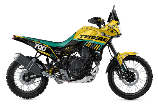 YAMAHA 700 TENERE GRAPHICS KIT ''DIRTED YELLOW'' DESIGN