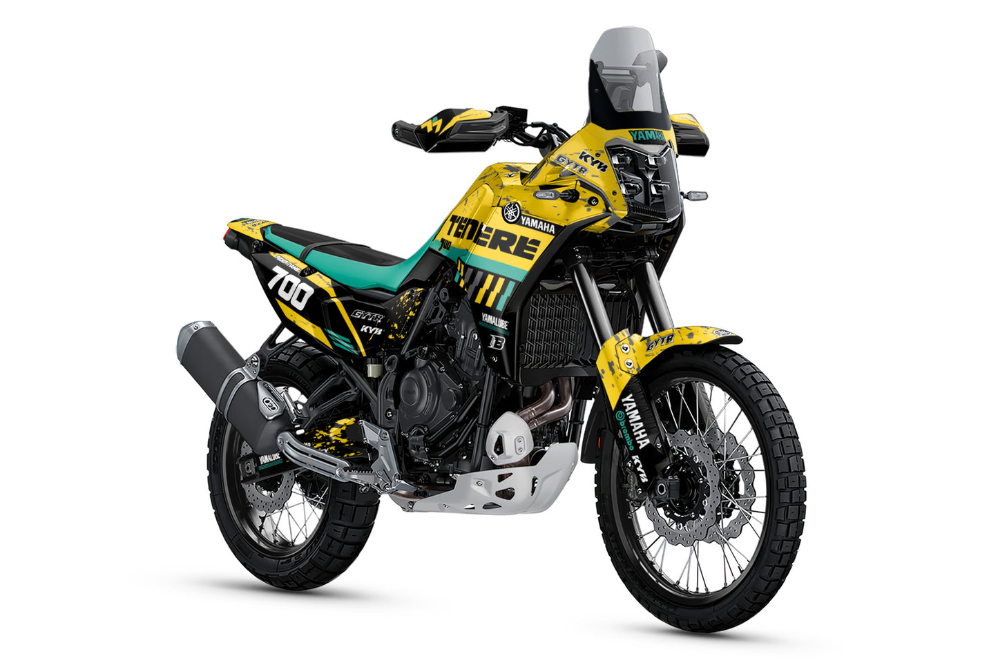 YAMAHA 700 TENERE GRAPHICS KIT ''DIRTED YELLOW'' DESIGN