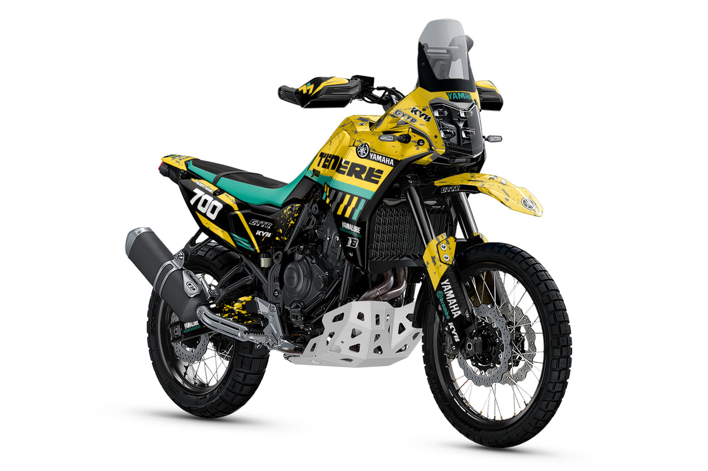 YAMAHA 700 TENERE GRAPHICS KIT ''DIRTED YELLOW'' DESIGN