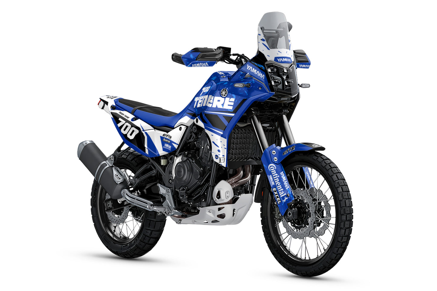 YAMAHA 700 TENERE GRAPHICS KIT ''TRAX BLUE'' DESIGN