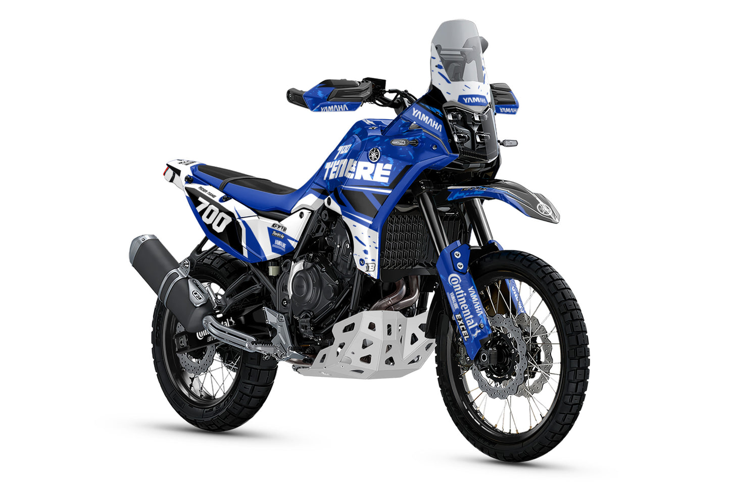 YAMAHA 700 TENERE GRAPHICS KIT ''TRAX BLUE'' DESIGN