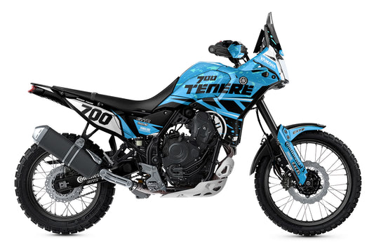 YAMAHA 700 TENERE GRAPHICS KIT ''TRAX LIGHT BLUE'' DESIGN