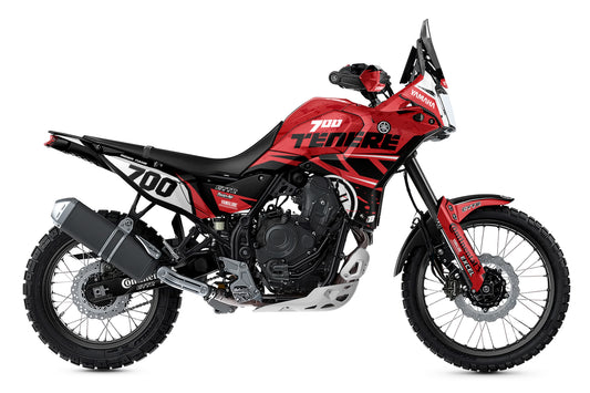 YAMAHA 700 TENERE GRAPHICS KIT ''TRAX RED'' DESIGN