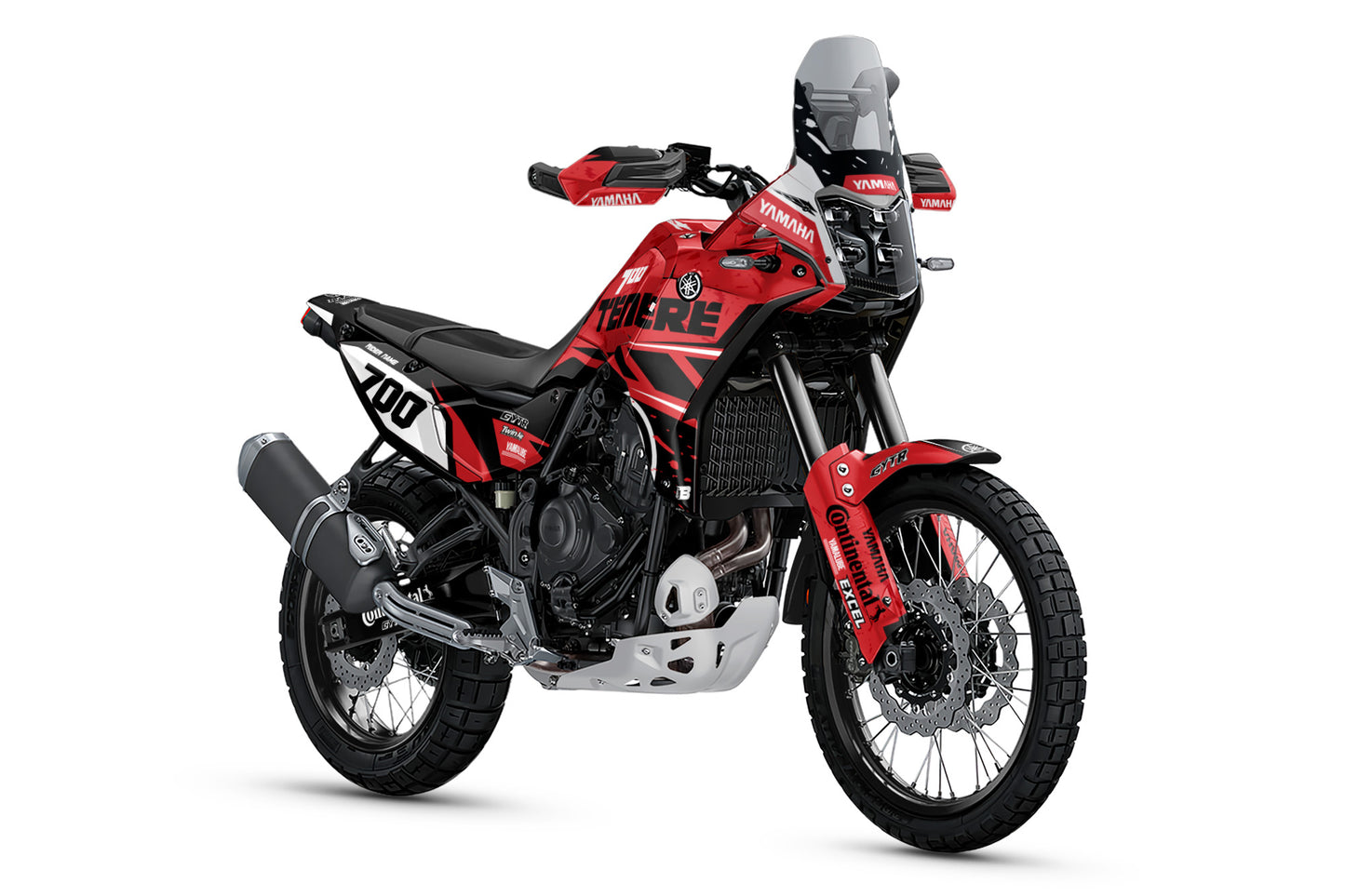 YAMAHA 700 TENERE GRAPHICS KIT ''TRAX RED'' DESIGN