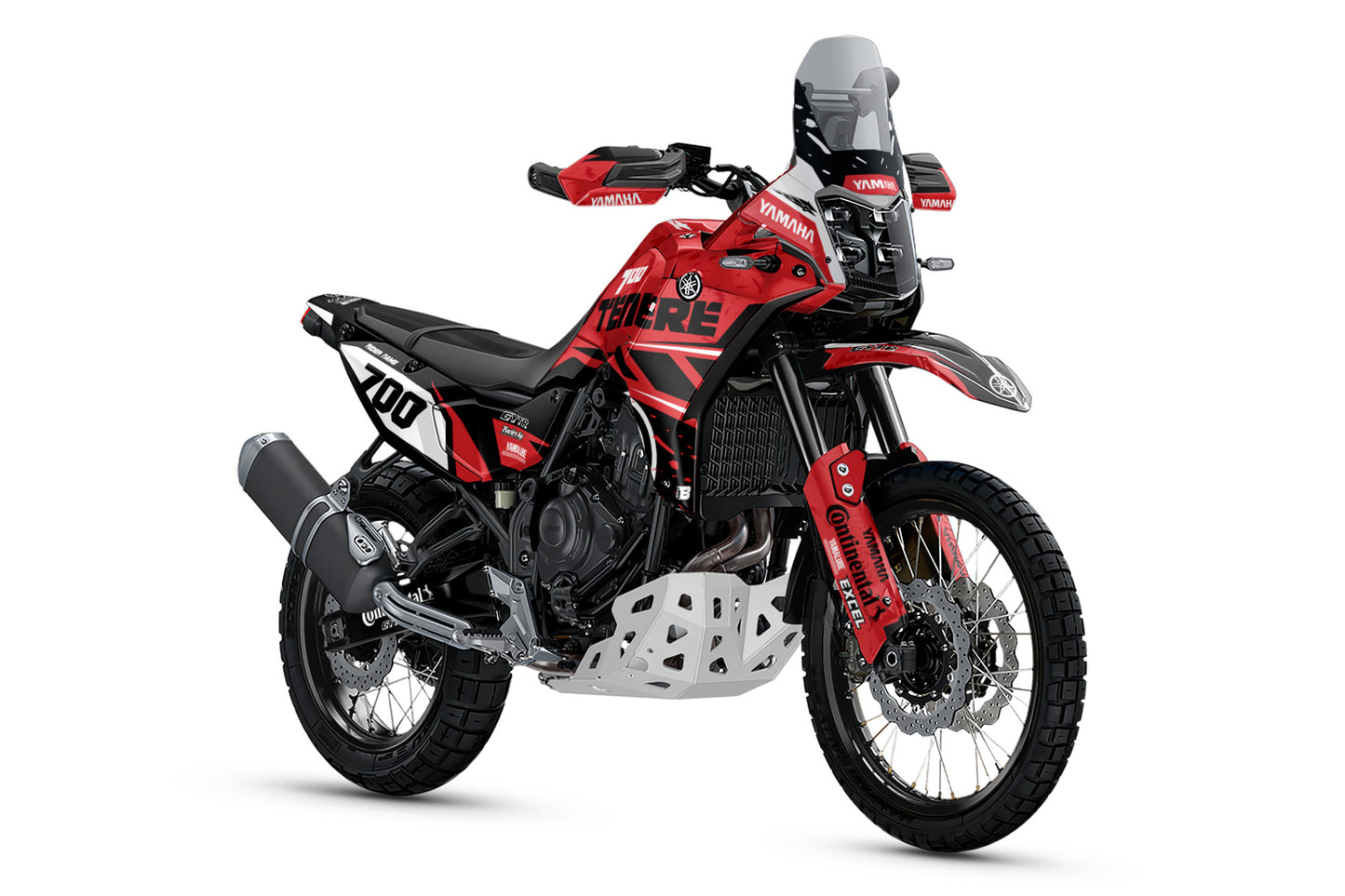 YAMAHA 700 TENERE GRAPHICS KIT ''TRAX RED'' DESIGN