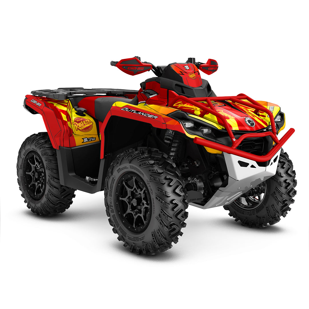 CAN-AM OUTLANDER G2 FULL GRAPHICS KIT "MCQUEEN" DESIGN