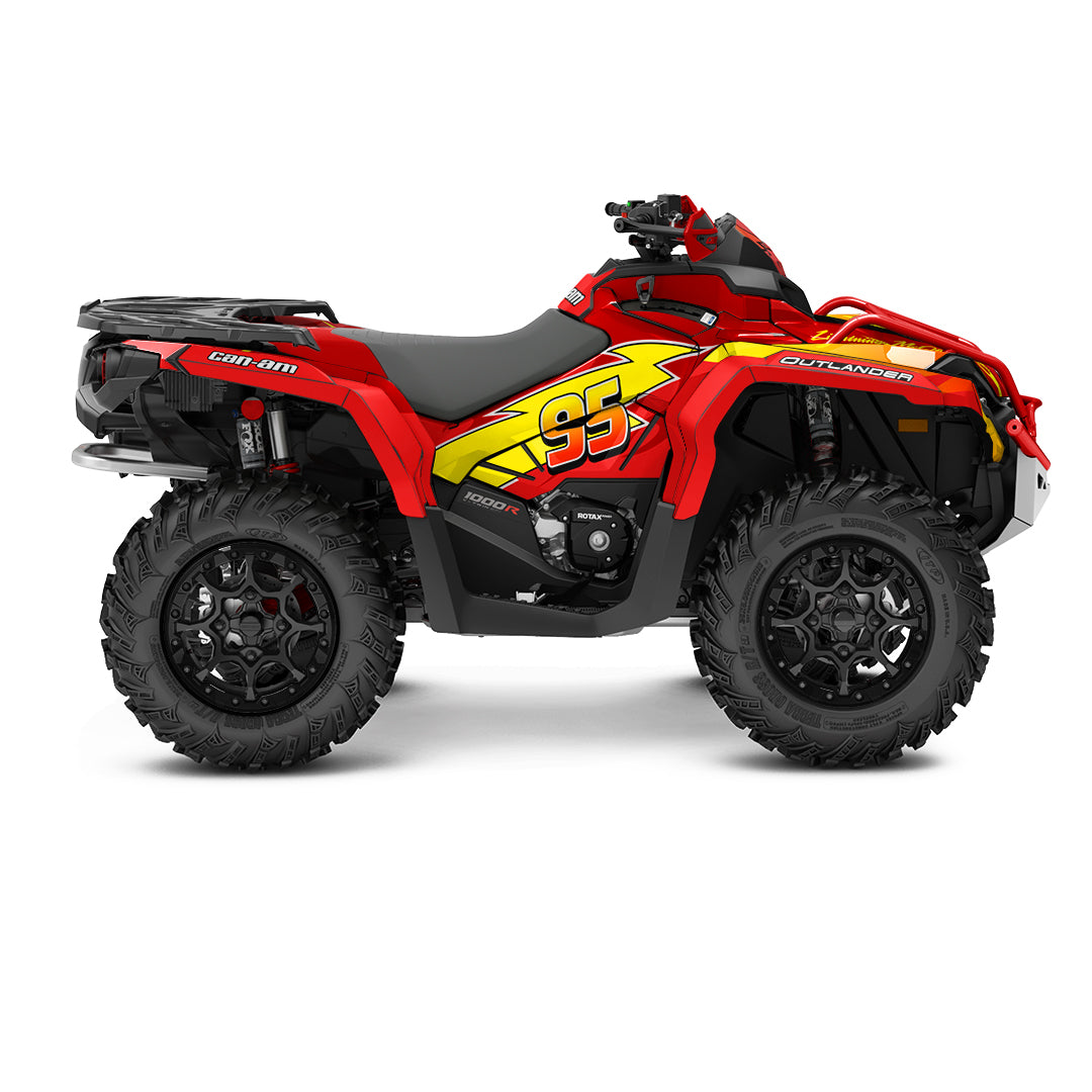 CAN-AM OUTLANDER G2 FULL GRAPHICS KIT "MCQUEEN" DESIGN