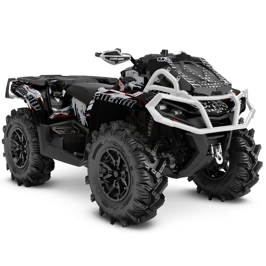 CAN-AM OUTLANDER G2 FULL GRAPHICS KIT "PHASE-X GREY" DESIGN