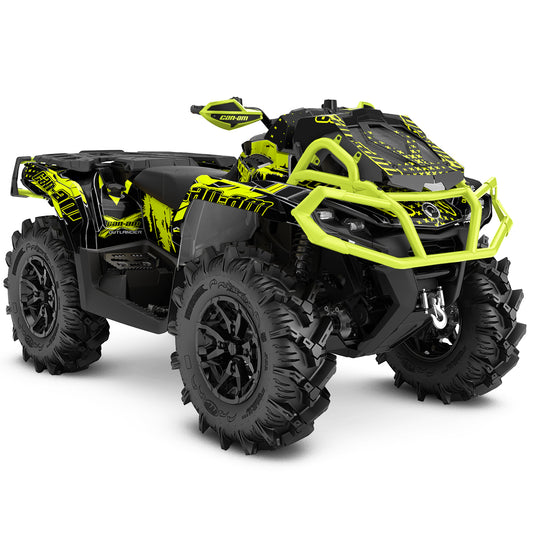 CAN-AM OUTLANDER G2 FULL GRAPHICS KIT "PHASE-X FLUO" DESIGN