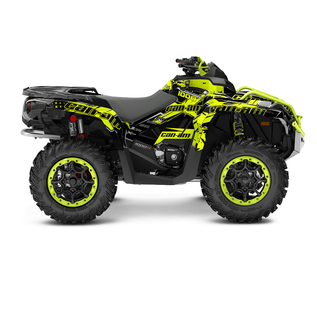 CAN-AM OUTLANDER G2 FULL GRAPHICS KIT "PHASE-X FLUO" DESIGN