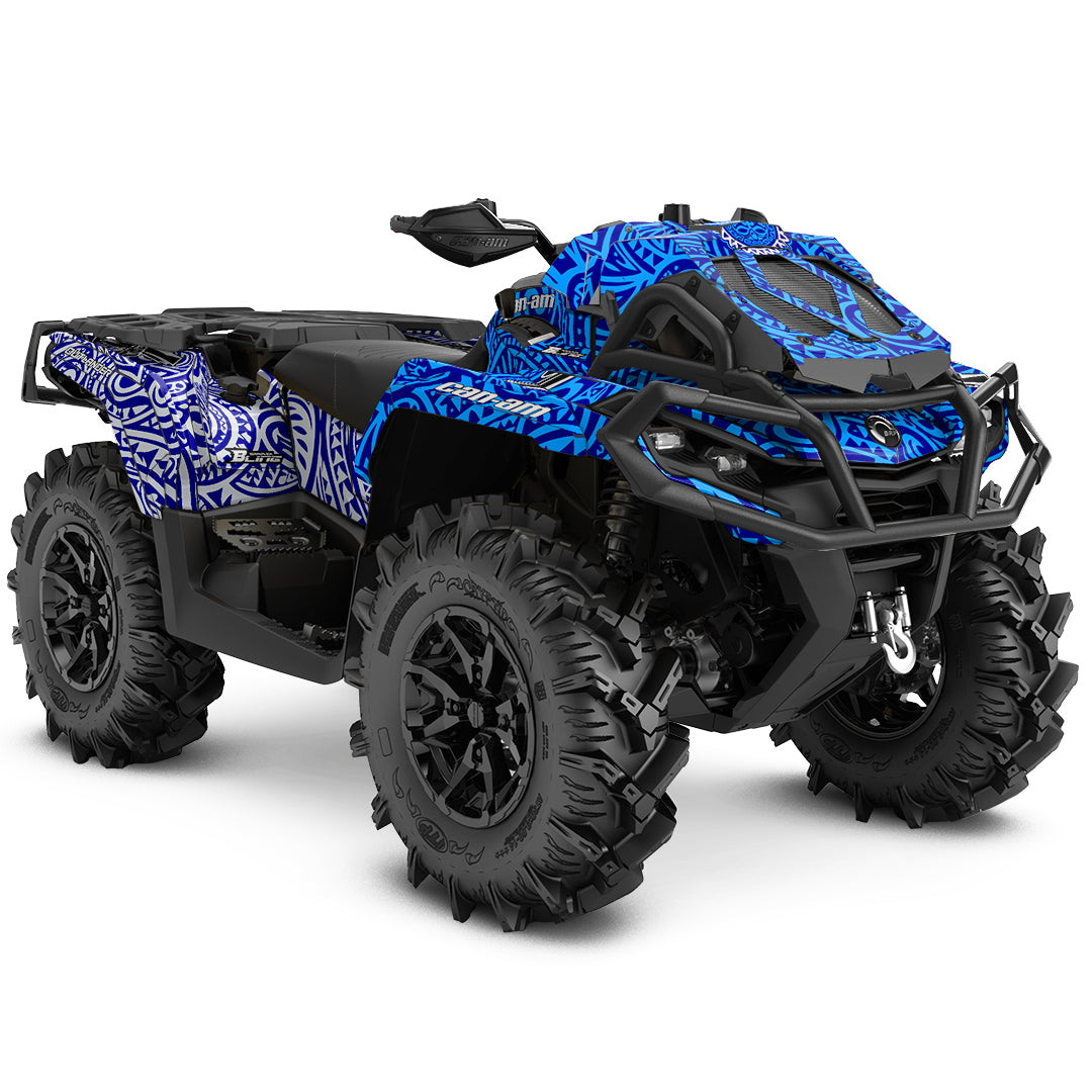 CAN-AM OUTLANDER G2 FULL GRAPHICS KIT "ARTIFACT BLUE" DESIGN