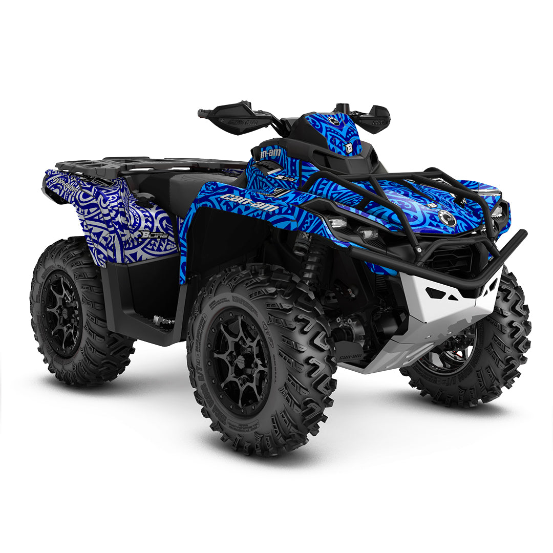 CAN-AM OUTLANDER G2 FULL GRAPHICS KIT "ARTIFACT BLUE" DESIGN