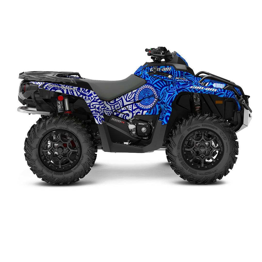 CAN-AM OUTLANDER G2 FULL GRAPHICS KIT "ARTIFACT BLUE" DESIGN