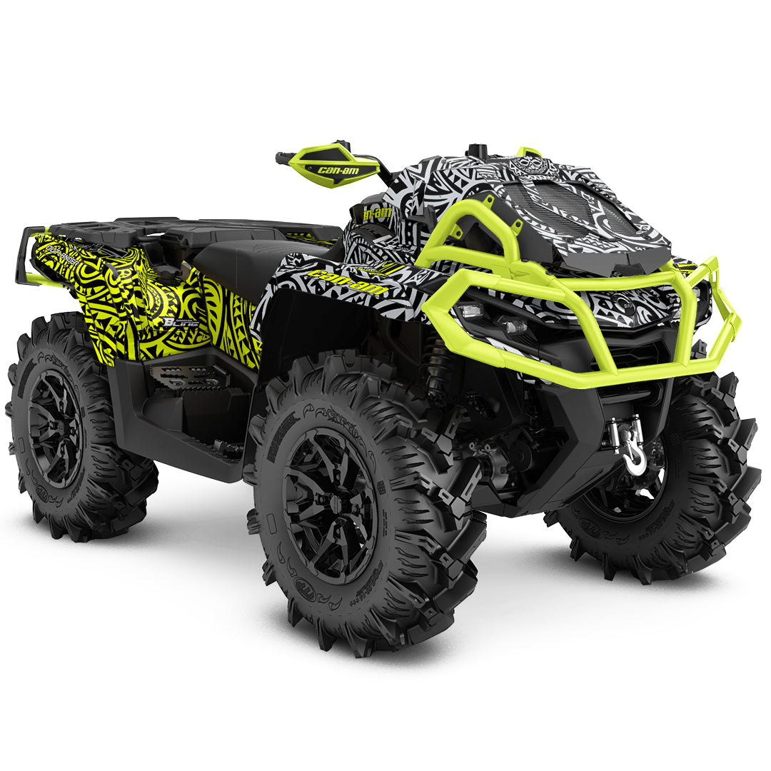 CAN-AM OUTLANDER G2 FULL GRAPHICS KIT "ARTIFACT GREY" DESIGN